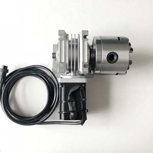 Stepper motorized worm gear drive 4th A axis