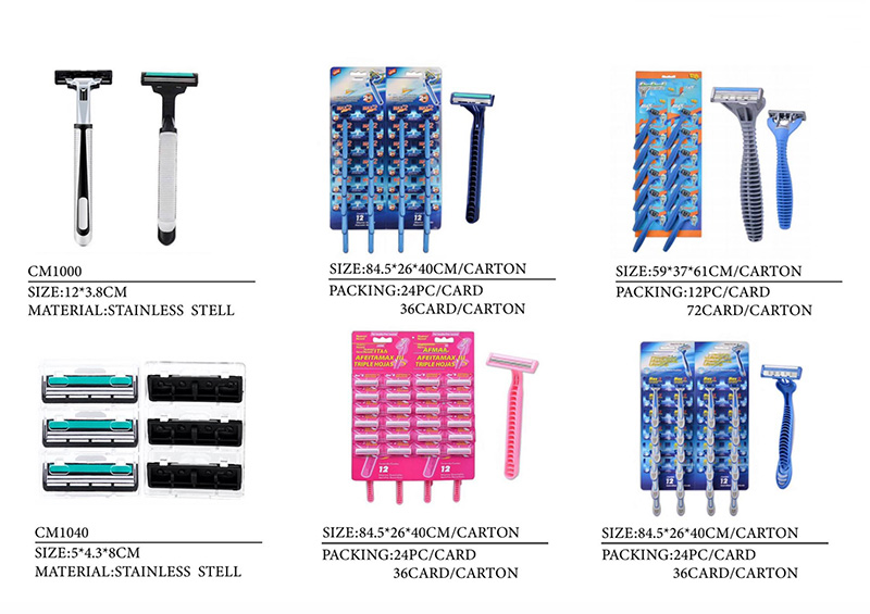Twin blade disposable razor