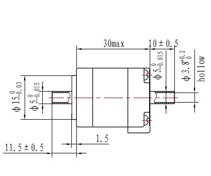 4mm hollow shaft