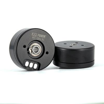 Flat outrunner hollow shaft brushless gimbal motor
