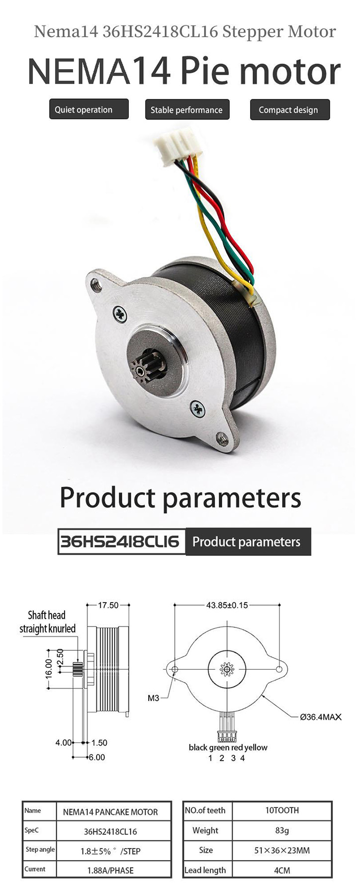 Voron Printer Extruder Motor