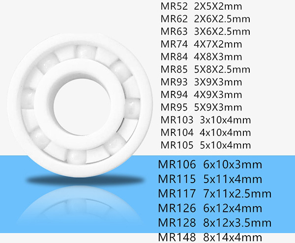 MR Series Ceramic Ball Bearings