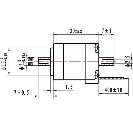 nema8 hollow shaft stepper motor