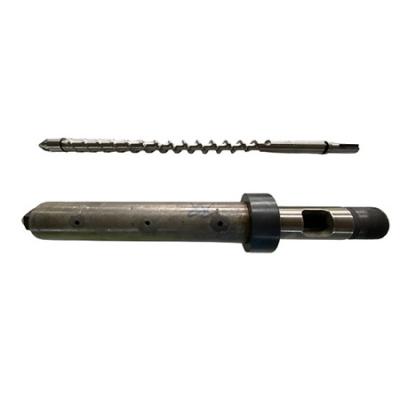 Injection molding machine screw, barrel, screw tip, check ring and nozzle