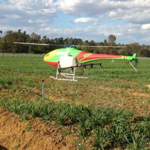Single-rotor UAV agriculture helicopter for plant protection or farm