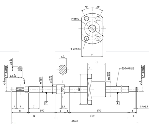 0401 ball screw