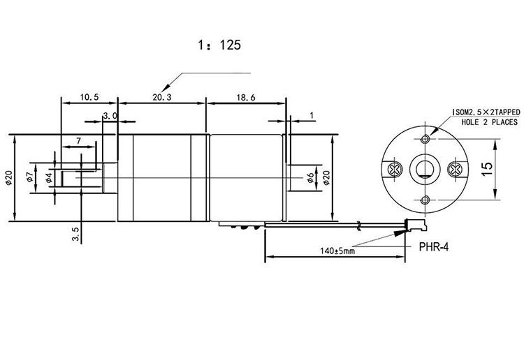 GM20BY geared pm stepper