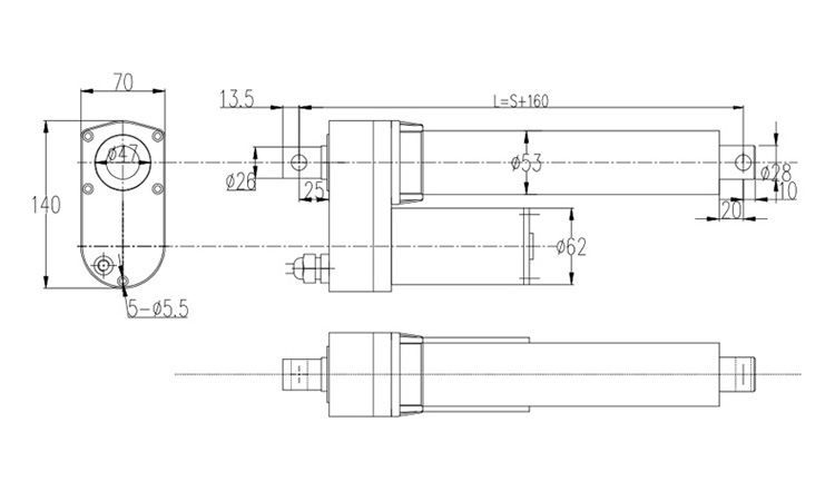 8000N Linear Actuator