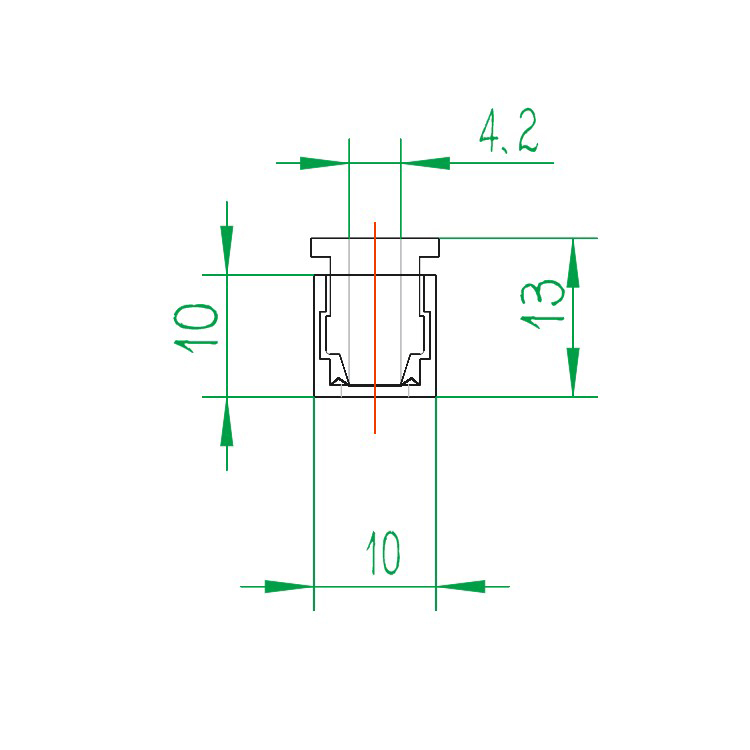 Through hole fitting