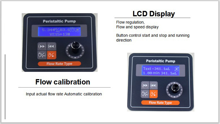 persitaltic pump lcd display