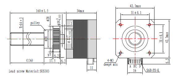 dual motion stepper motor