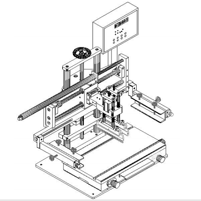 Pneumatic Stencil Screen Printer Desktop 3050 or 4060