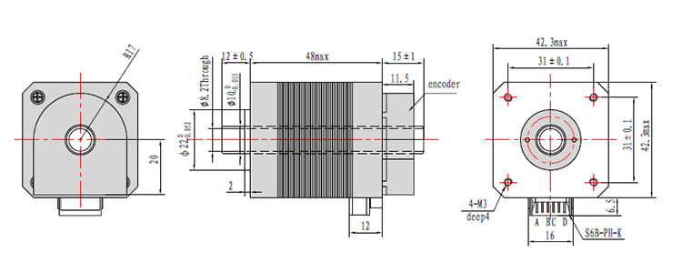 stepper motor with encoder