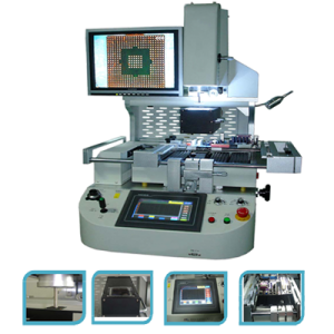 BGA rework station with optical alignment
